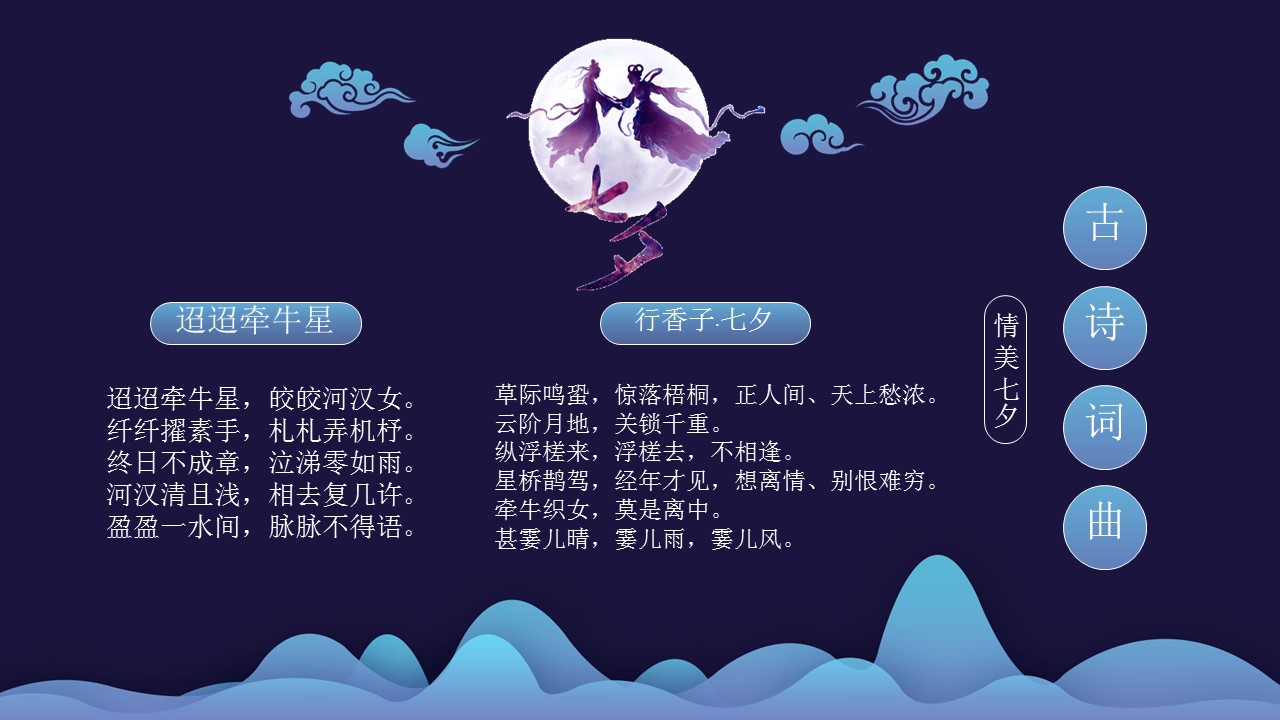 七夕缘精美七夕情人节PPT模板