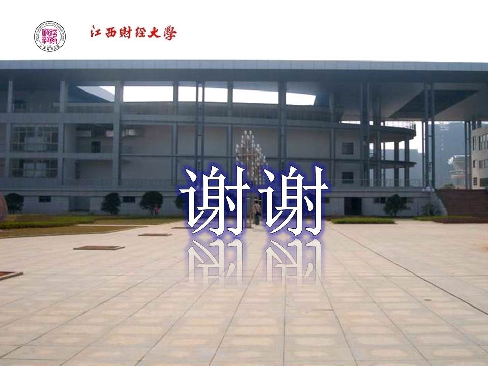 江西财经学院本科毕业答辩PPT模板