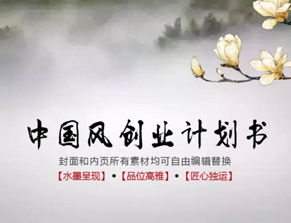 中国风创业计划书ppt模板