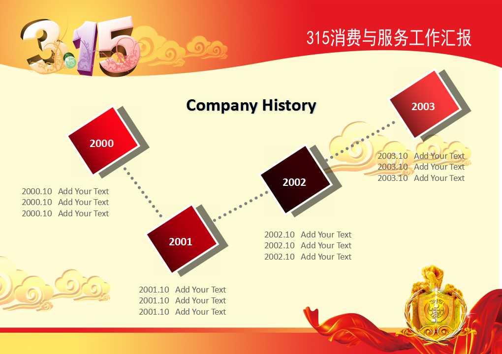 3.15劳动者消费日中国风工作汇报PPT模板