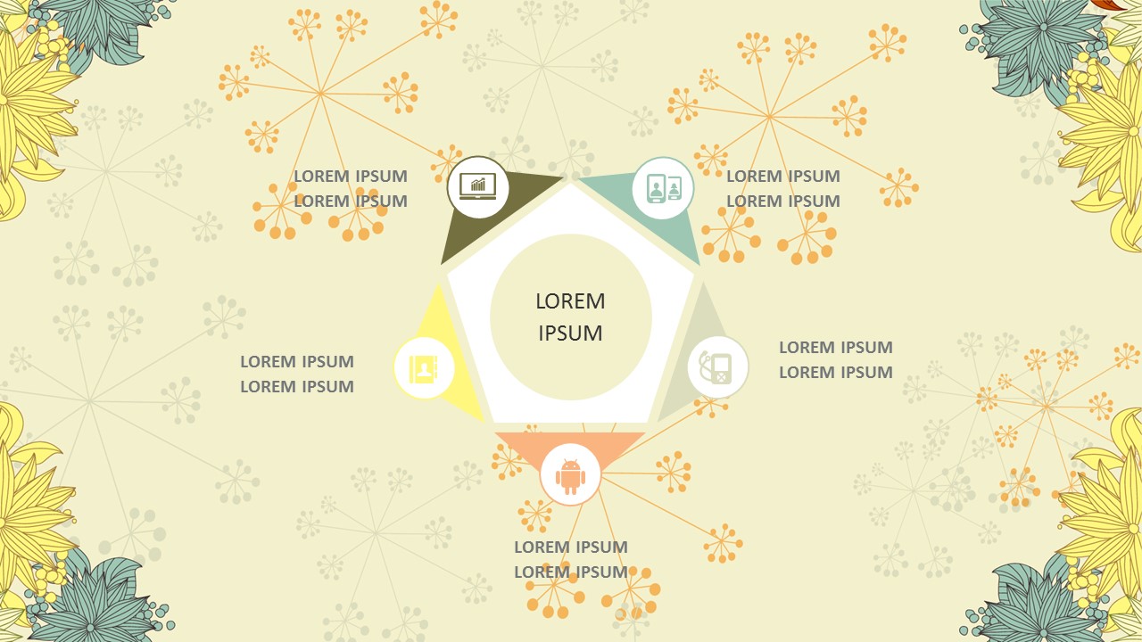 卡通简洁感恩节PPT模板