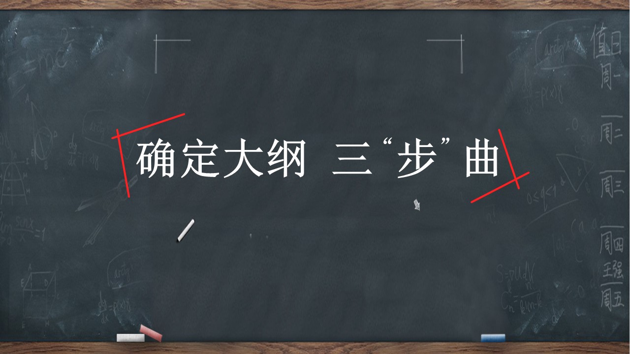 手绘黑板创意设计免费PPT模板