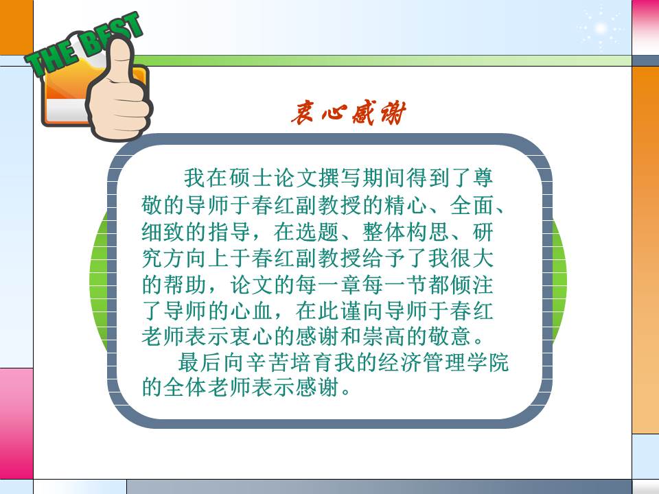 硕士毕业论文答辩ppt模板