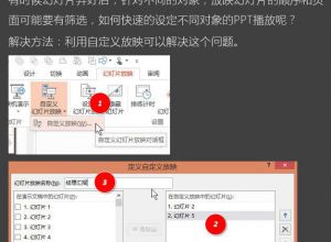 如何按需要调整PPT播放顺序？