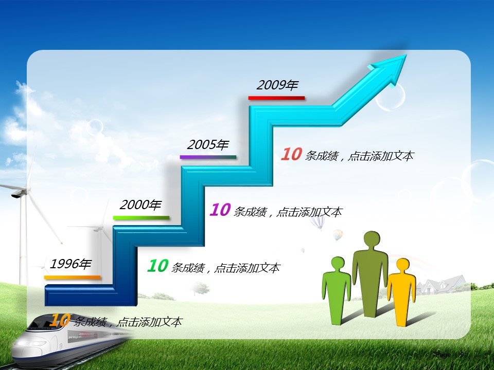 高速铁路动车精致动态PPT模板