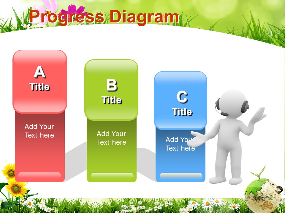 计划生育绿色低碳爱心教育PPT模板