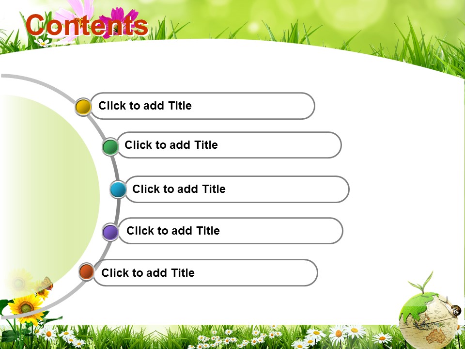 计划生育绿色低碳爱心教育PPT模板