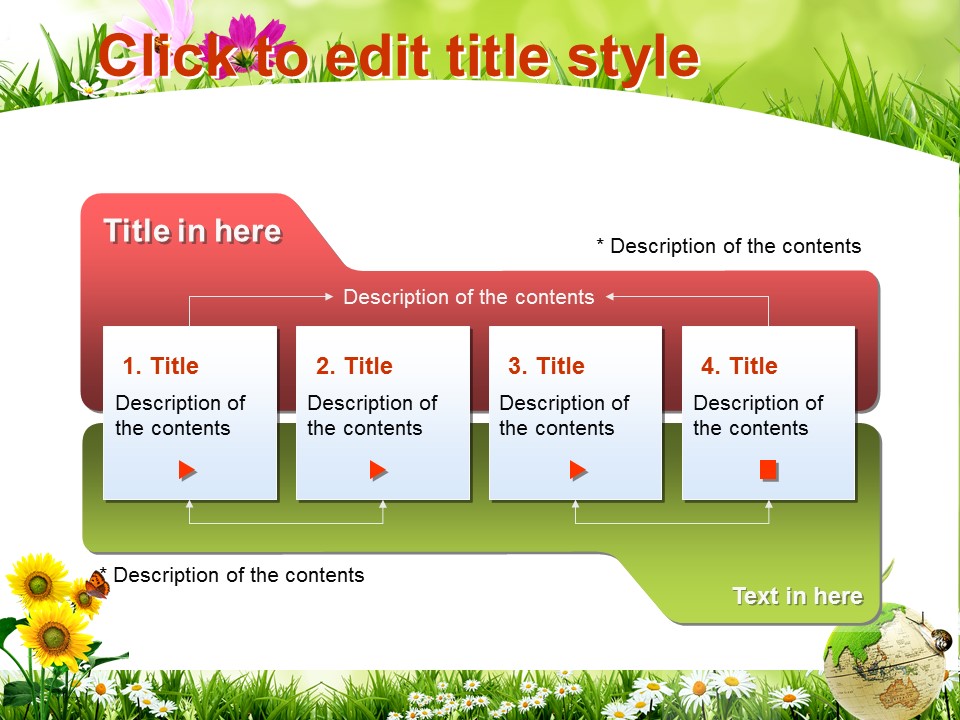 计划生育绿色低碳爱心教育PPT模板