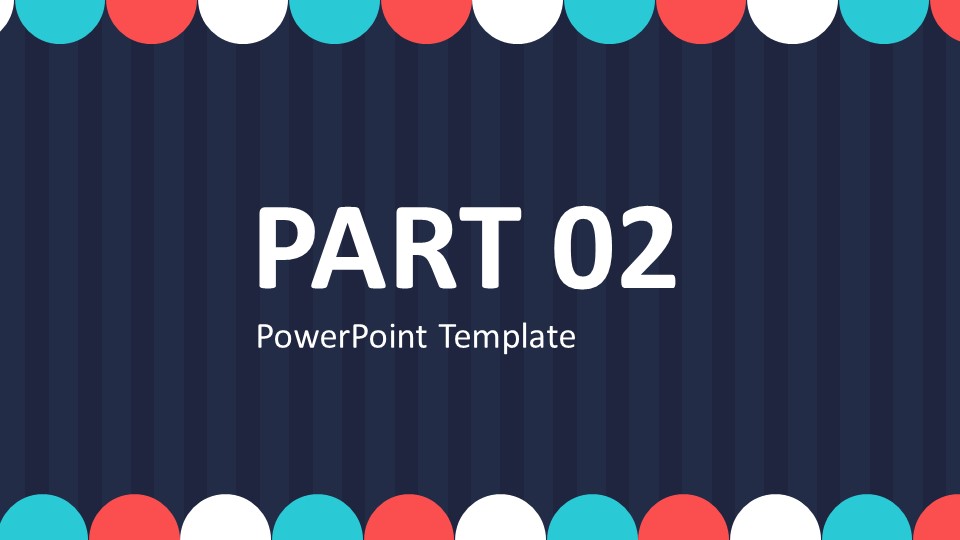 深色背景简洁卡通PPT模板