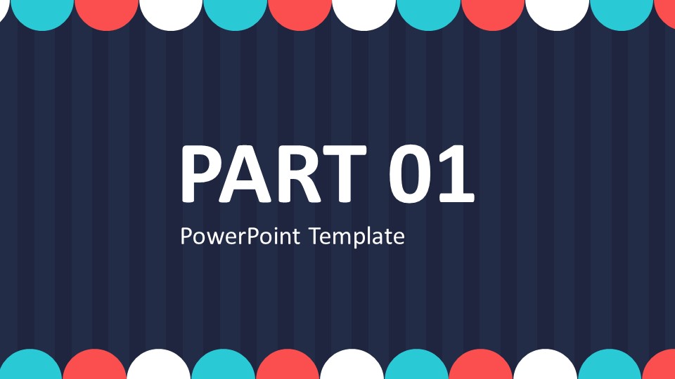 深色背景简洁卡通PPT模板