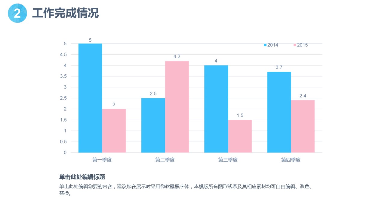浅色粉蓝扁平化卡通动漫小清新PPT模板