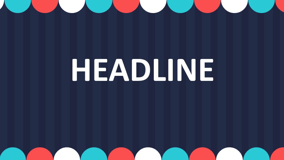 深色背景简洁卡通PPT模板