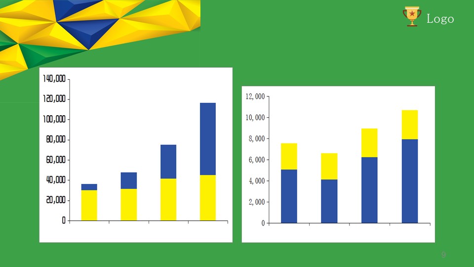 世界杯运动足球主题卡通动漫PPT模板
