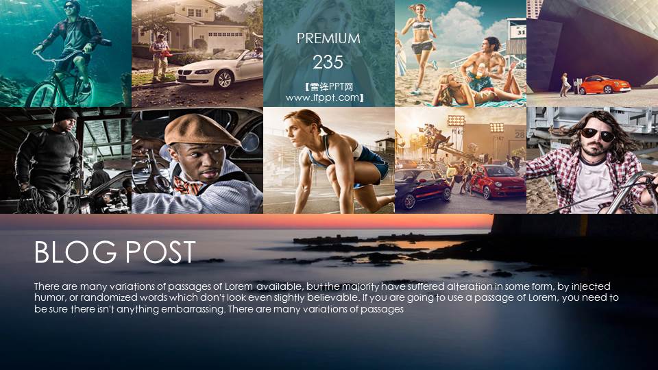 苹果IOS风格动态ppt模板