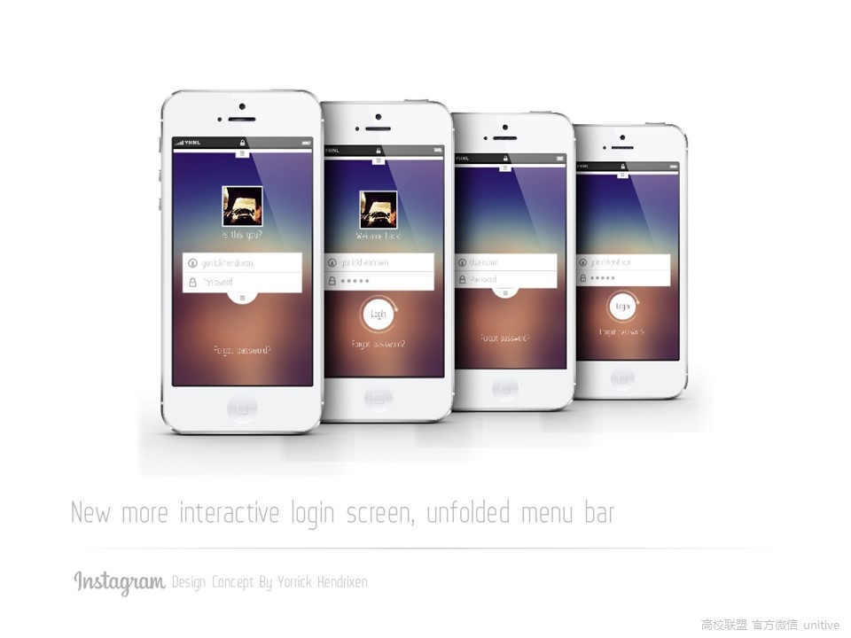 ios风格扁平化精品PPT模板