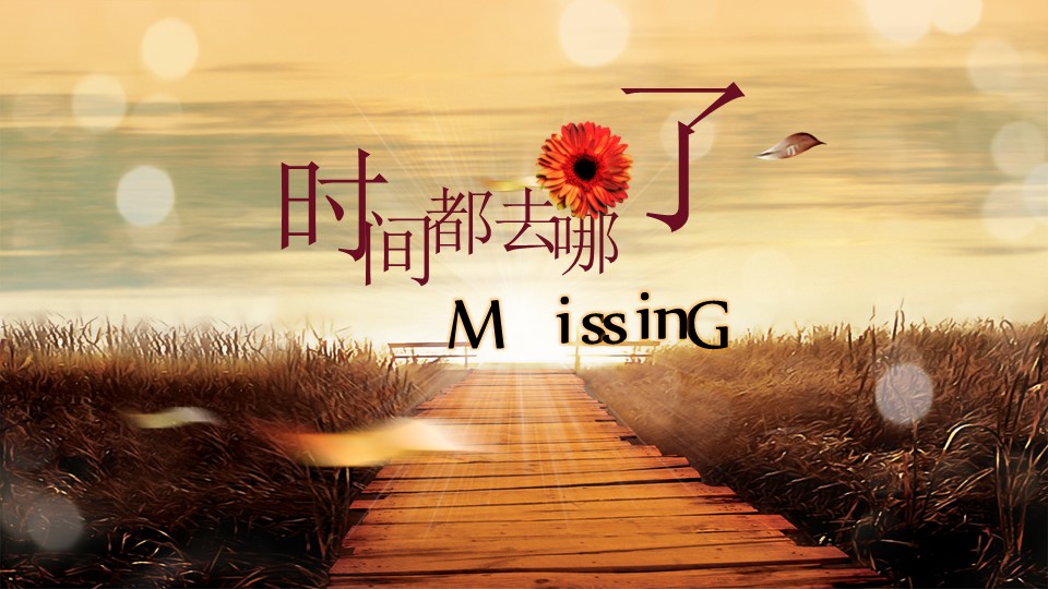 时间都去哪了唯美同学聚会PPT模板