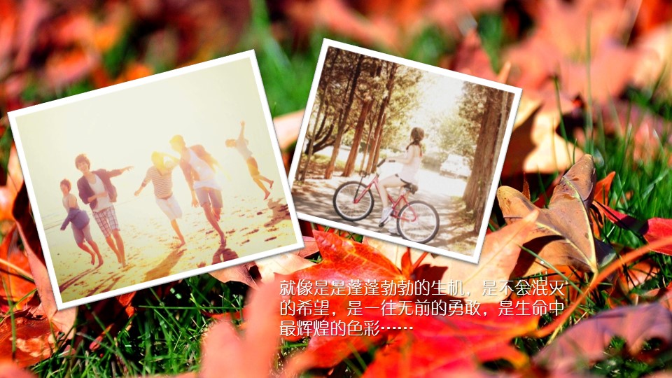 小清新同学聚会PPT模板