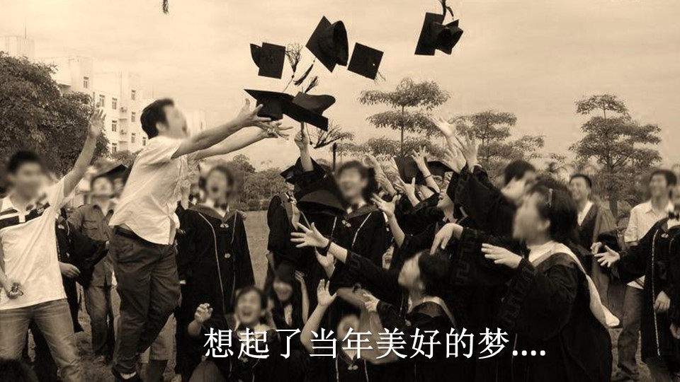 复古老照片同学聚会PPT模板