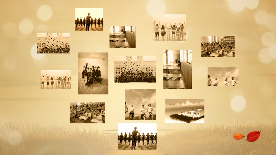 时间都去哪了唯美同学聚会PPT模板