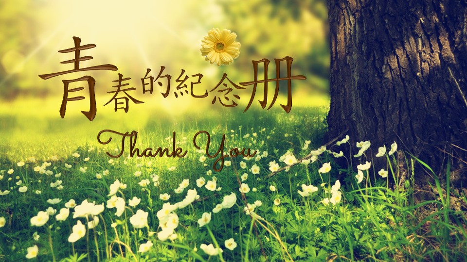 小清新同学聚会PPT模板