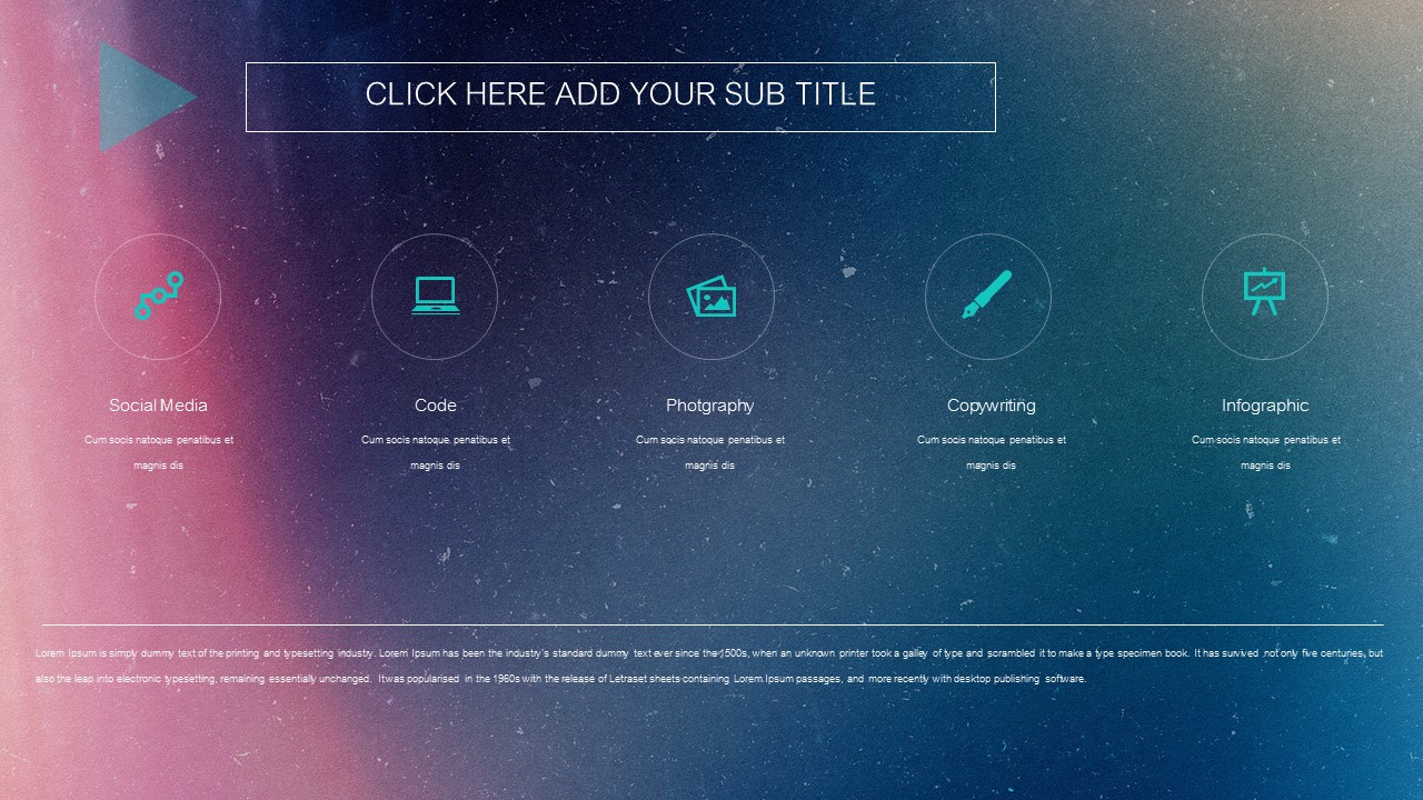 璀璨星空时尚大气PPT模板