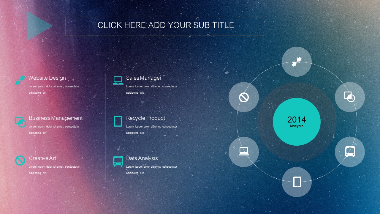 璀璨星空时尚大气PPT模板
