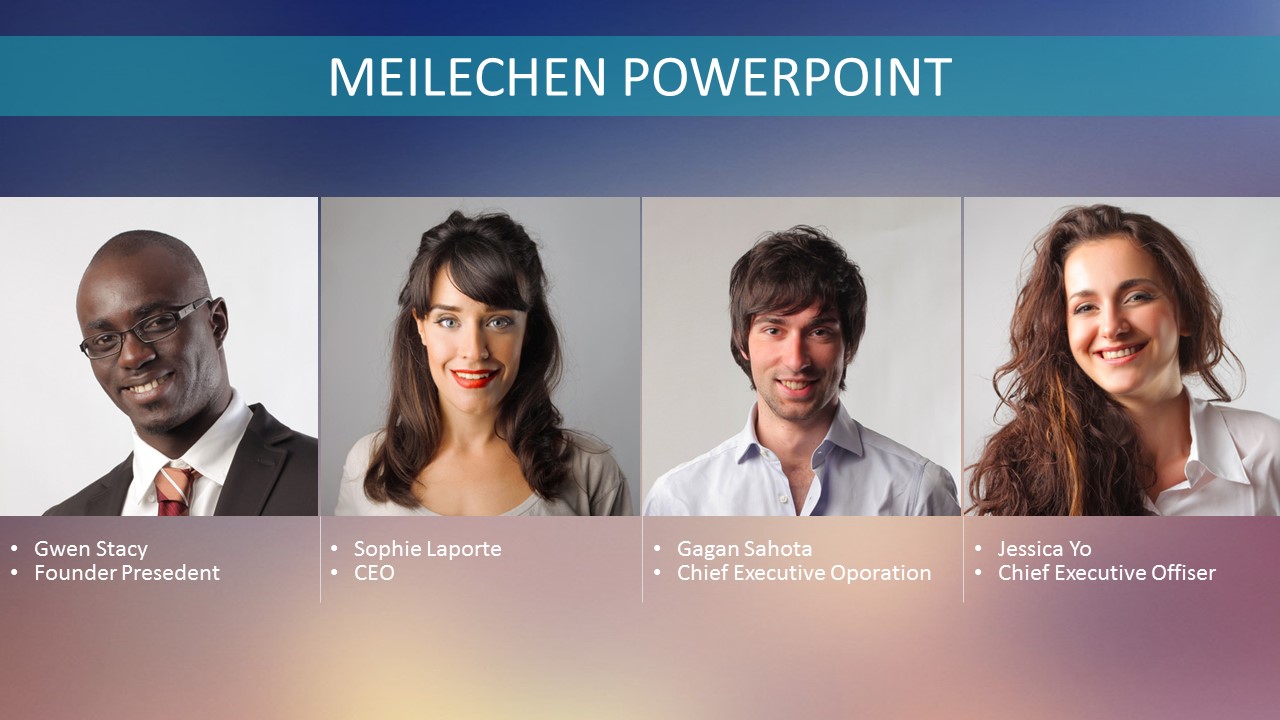 ios风格朦胧渐变色简约创意PPT模板