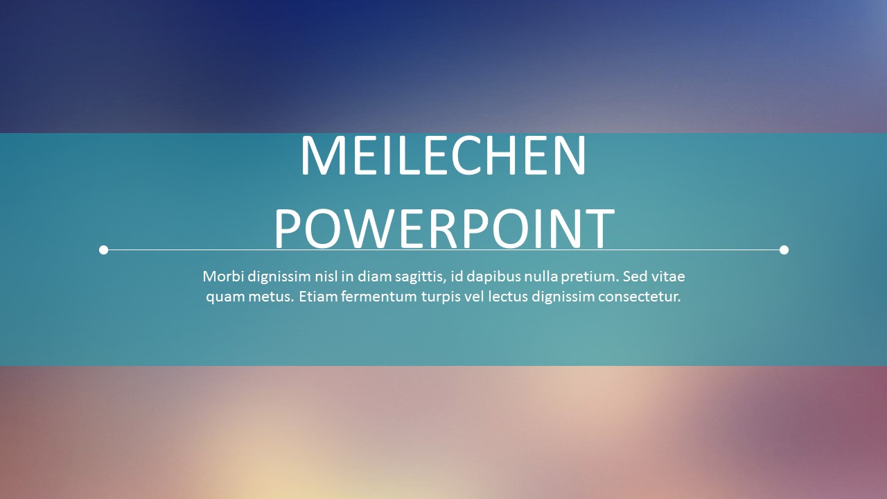 ios风格朦胧渐变色简约创意PPT模板