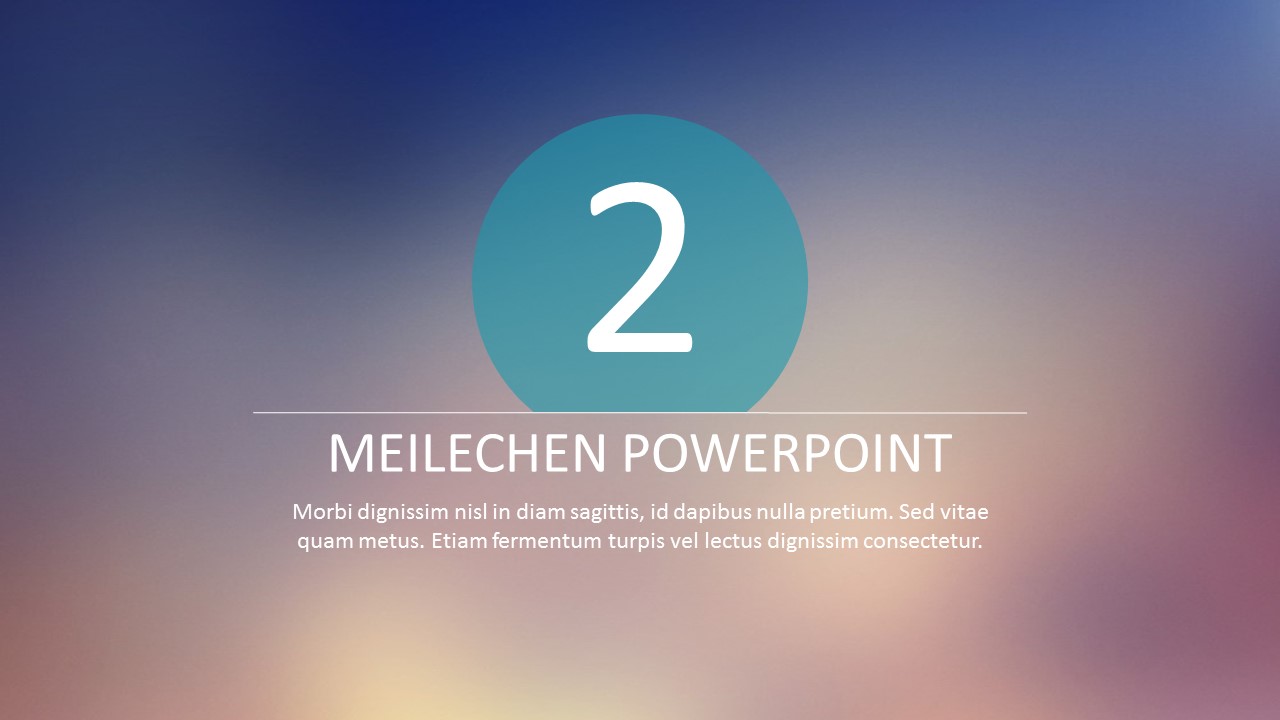 ios风格朦胧渐变色简约创意PPT模板