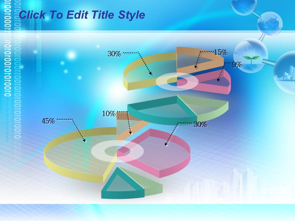 蓝色生物能源科技PPt模板