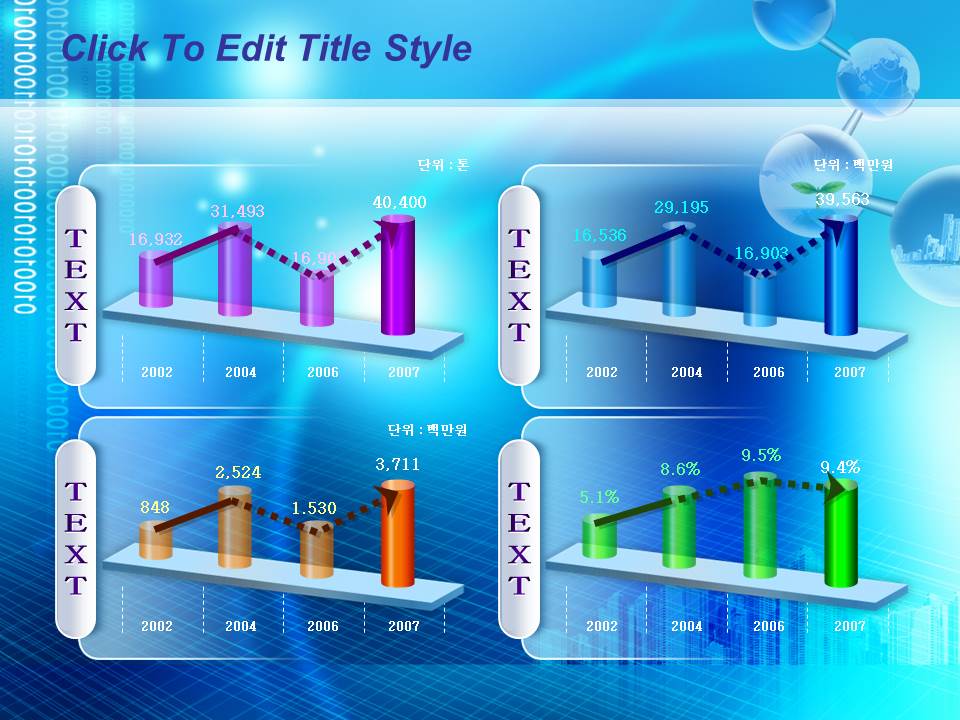 蓝色生物能源科技PPt模板