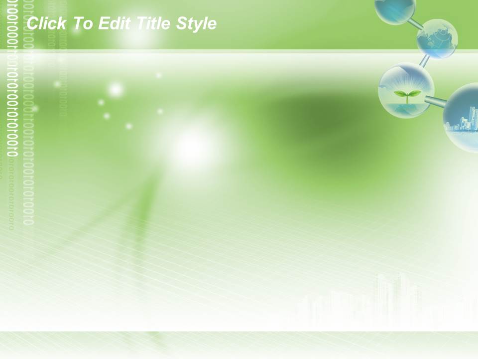 蓝色生物能源科技PPt模板