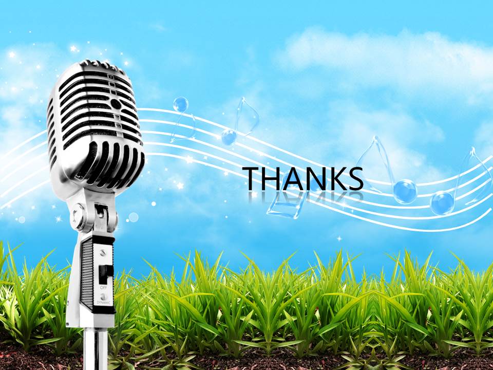 动态麦克风音符背景音乐ppt模板