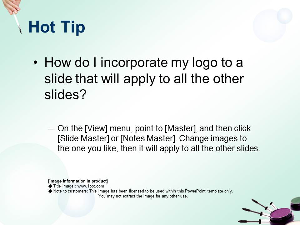 美容化妆品PPT模板