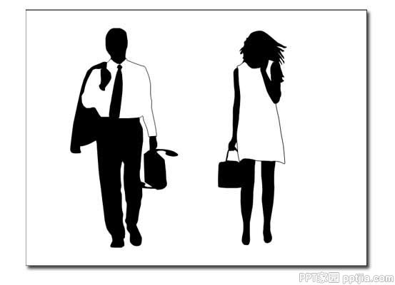 剪影在PPT中的应用