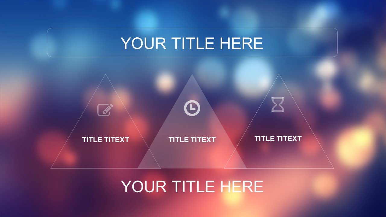 ios风格渐变色星光背景PPT模板
