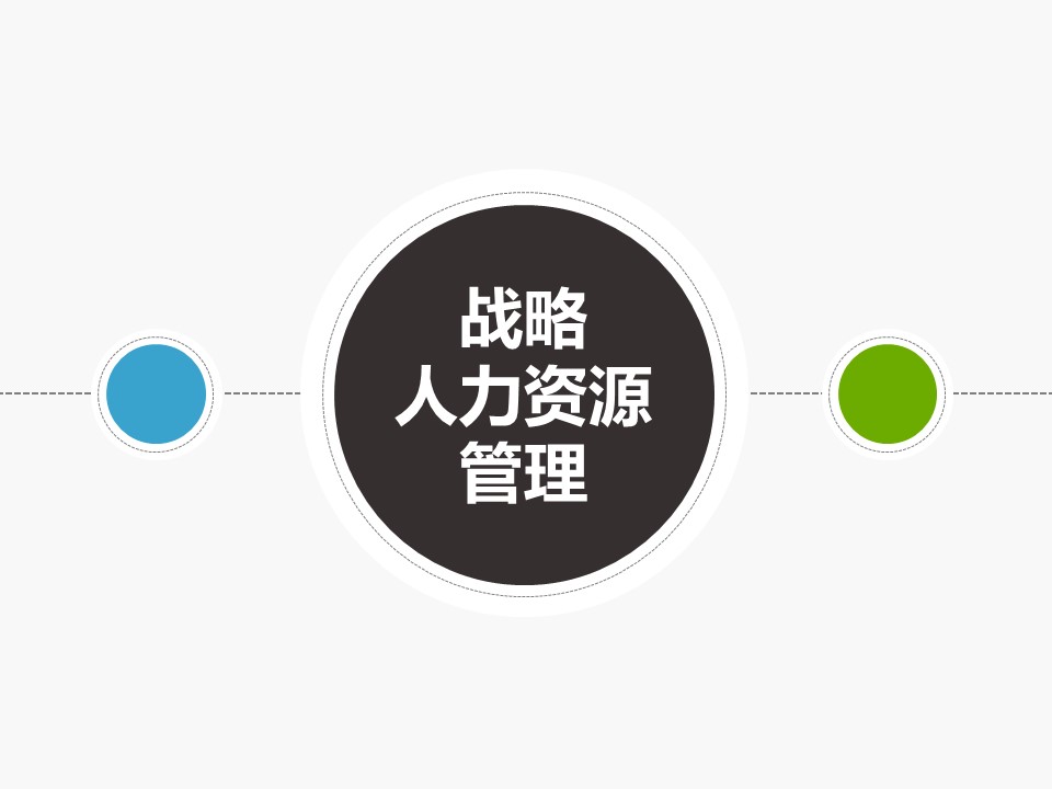 清新简约战略人力资源管理PPT模板