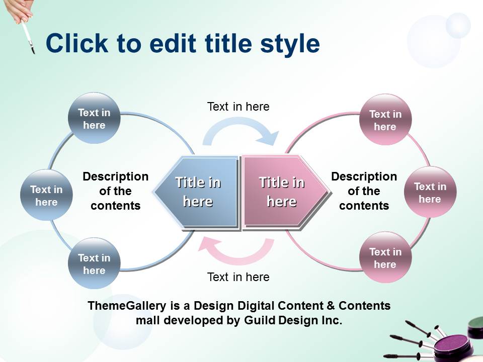 美容化妆品PPT模板