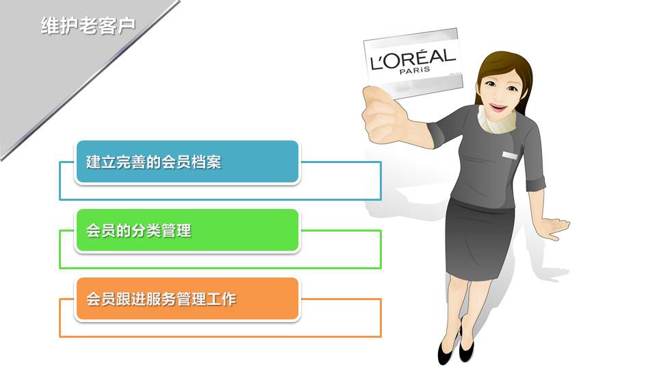 欧莱雅美容化妆品PPT模板