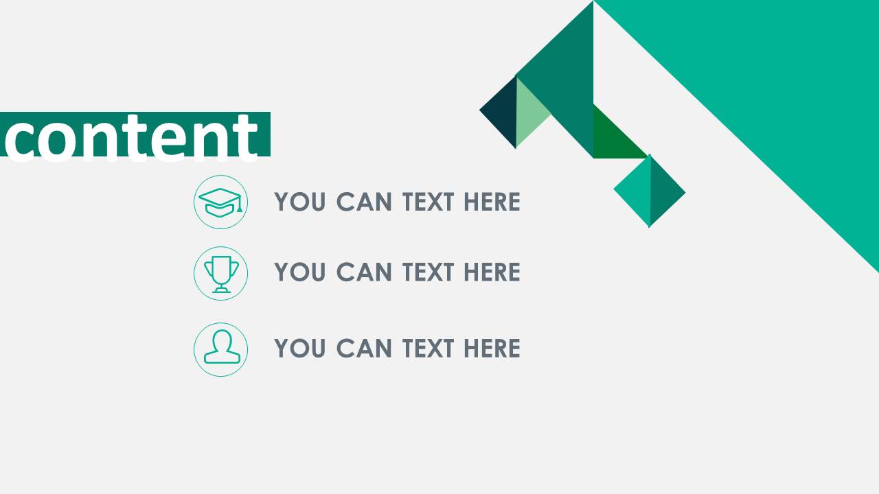 简单扁平化家居幻灯片模板