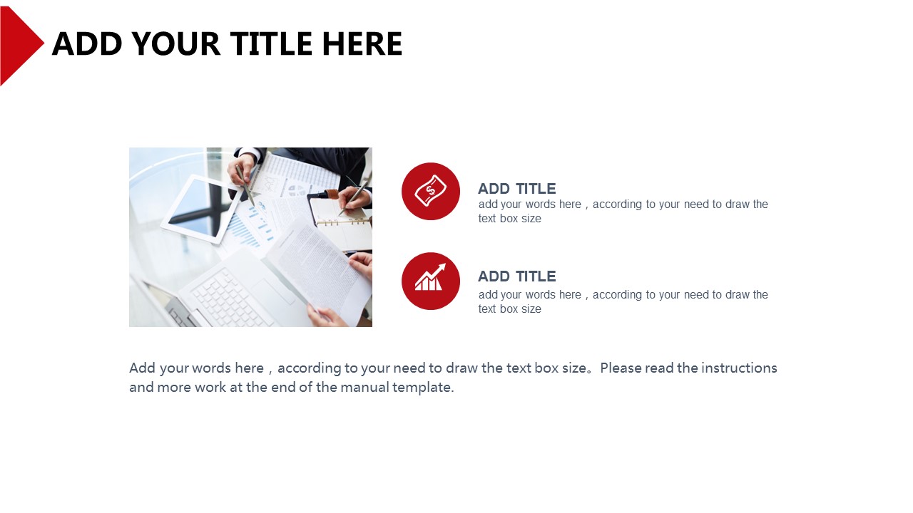 简约创意红白拼接答辩PPT模板