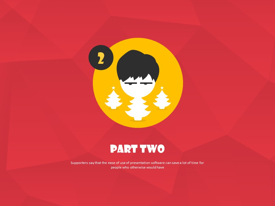 卡通创意圣诞节PPT模板