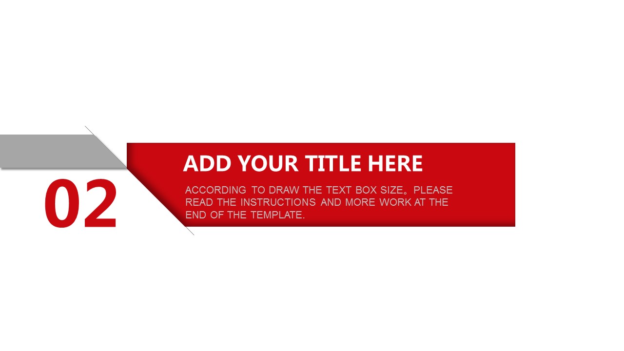 简约创意红白拼接答辩PPT模板