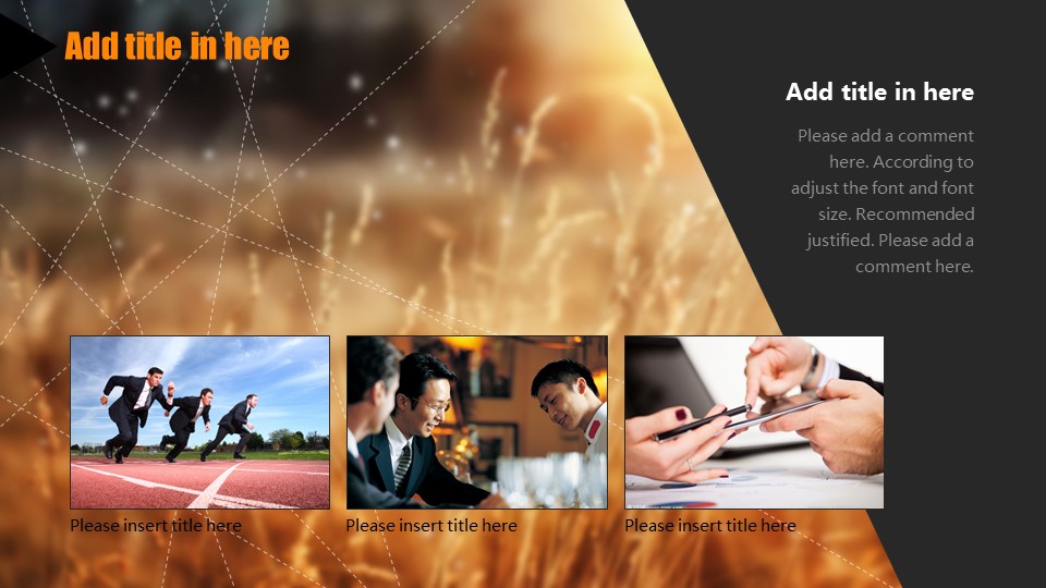 端庄大气黄色商务PPT模板