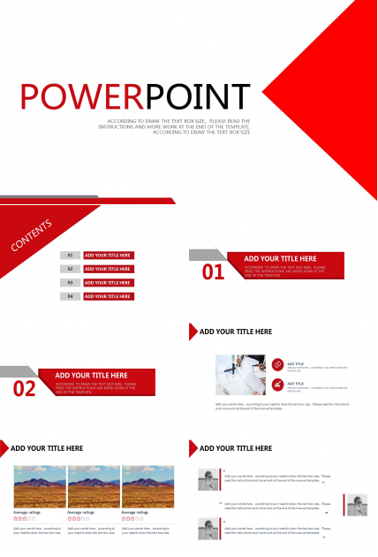 简约创意红白拼接答辩PPT模板