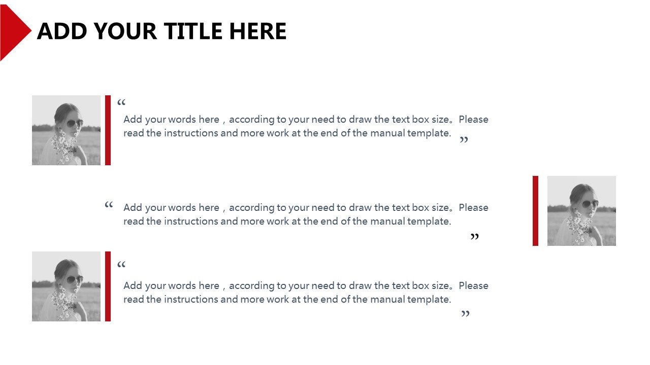 简约创意红白拼接答辩PPT模板