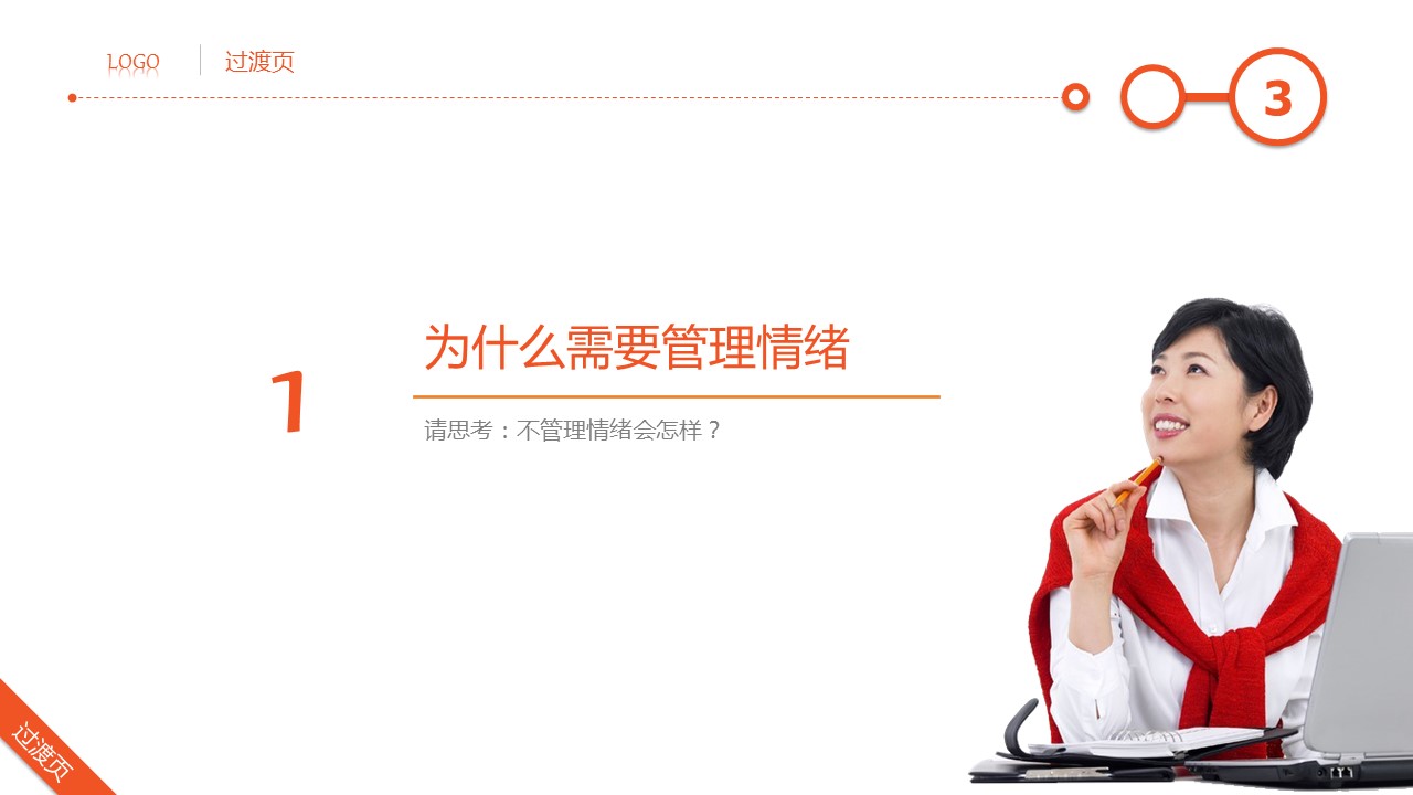 管理好情绪简约通用培训PPT模板