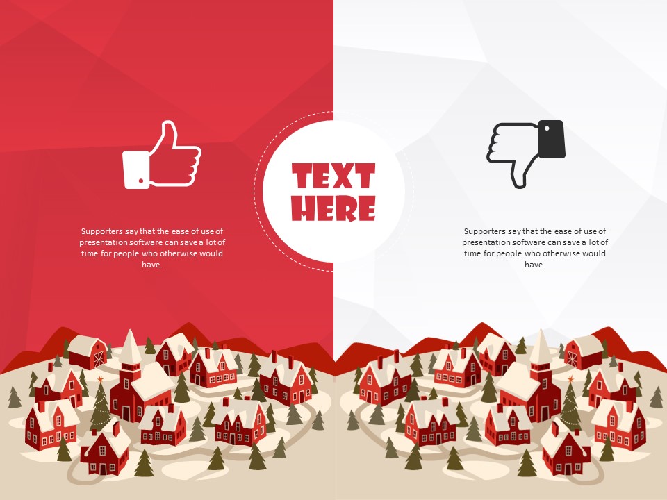 卡通创意圣诞节PPT模板