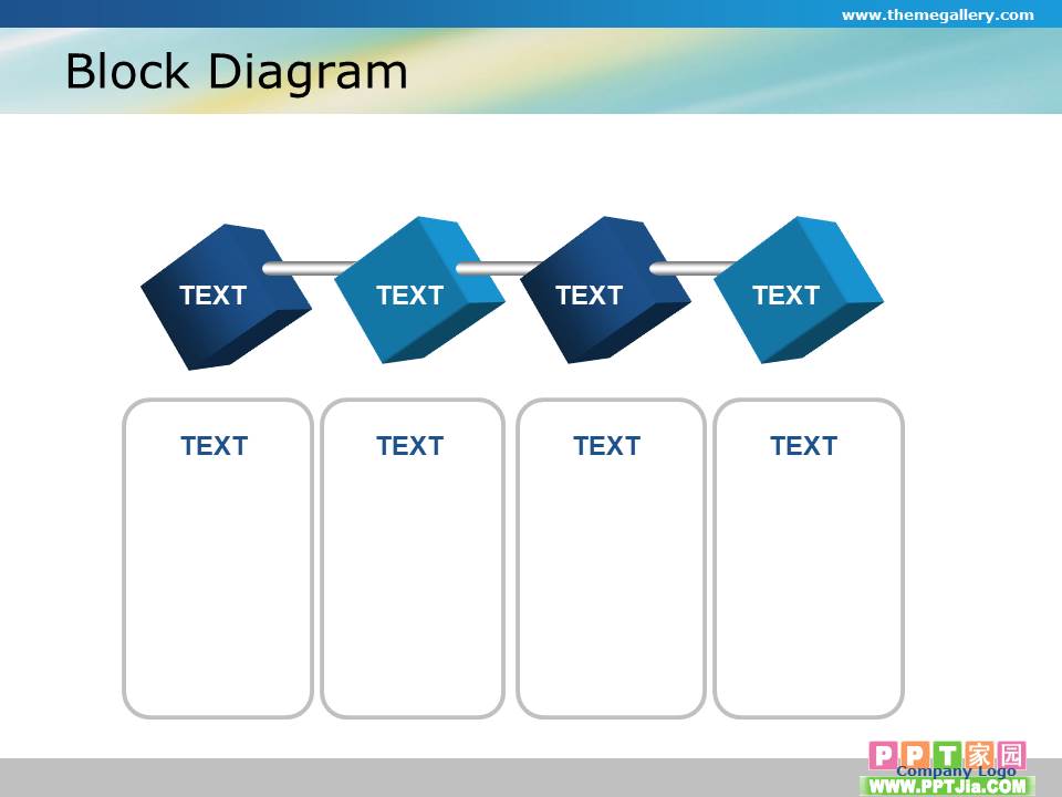 通用朴素蓝色图表免费下载