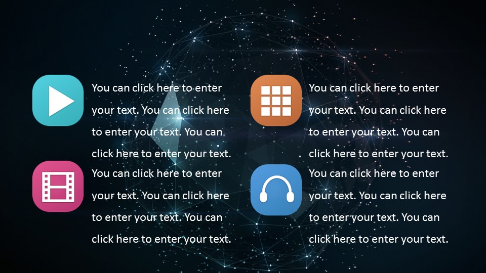 宇宙星空科技感通用PPT模板